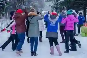 Тимбилдинг зимой в Подмосковье